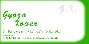 gyozo kover business card